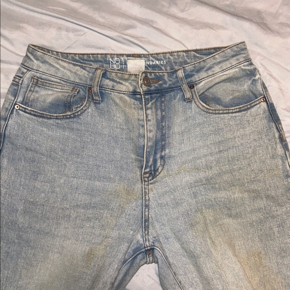 No Boundaries Light Blue Ripped Ankle Jeans - Picture 5 of 5